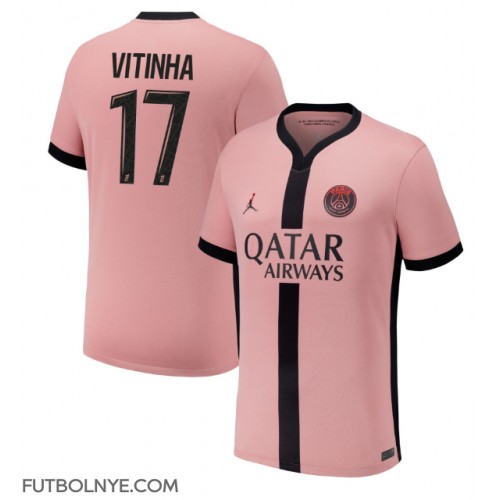 Camiseta Paris Saint-Germain Vitinha #17 Tercera Equipación 2024-25 manga corta